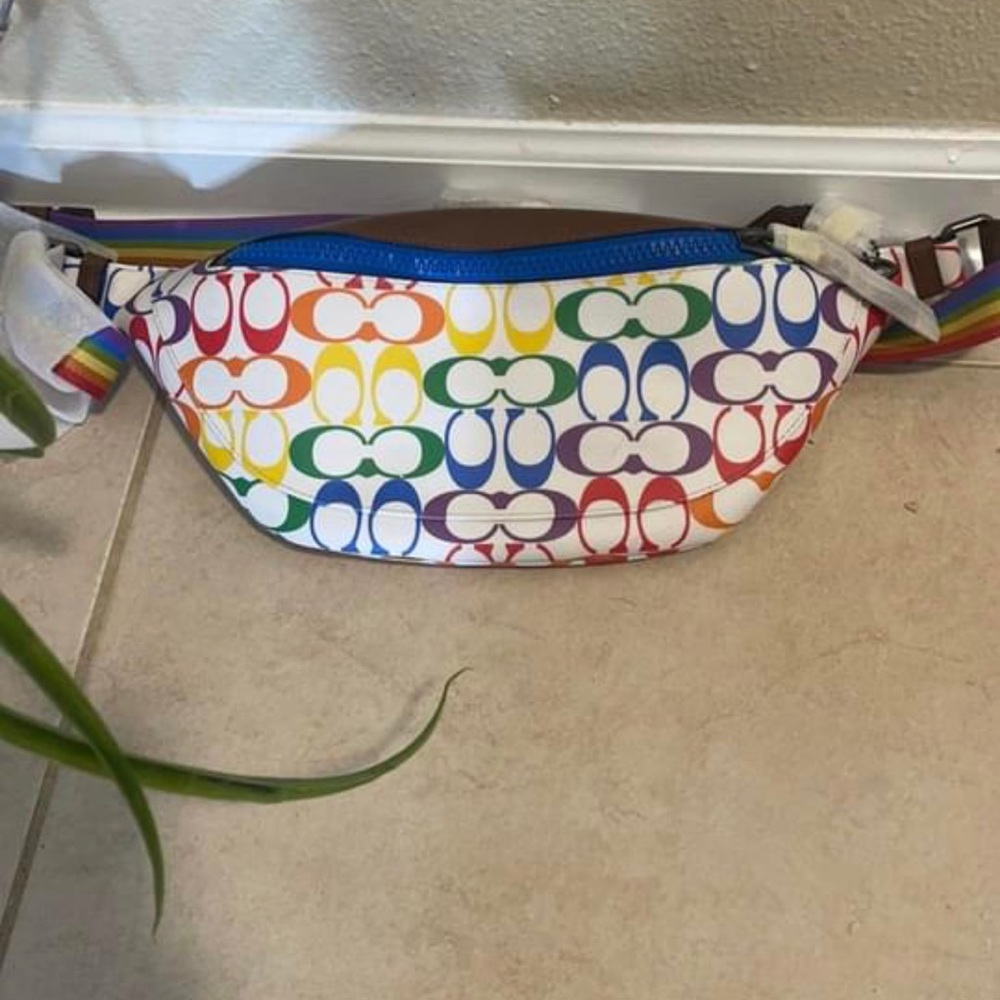 Multi color Coach fanny pack